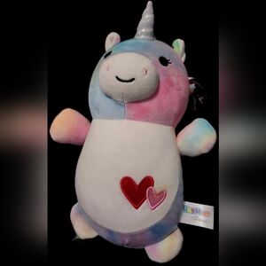 Squishmallows Pastel Unicorn HUGME Limited Edition Plush with Hearts NWT